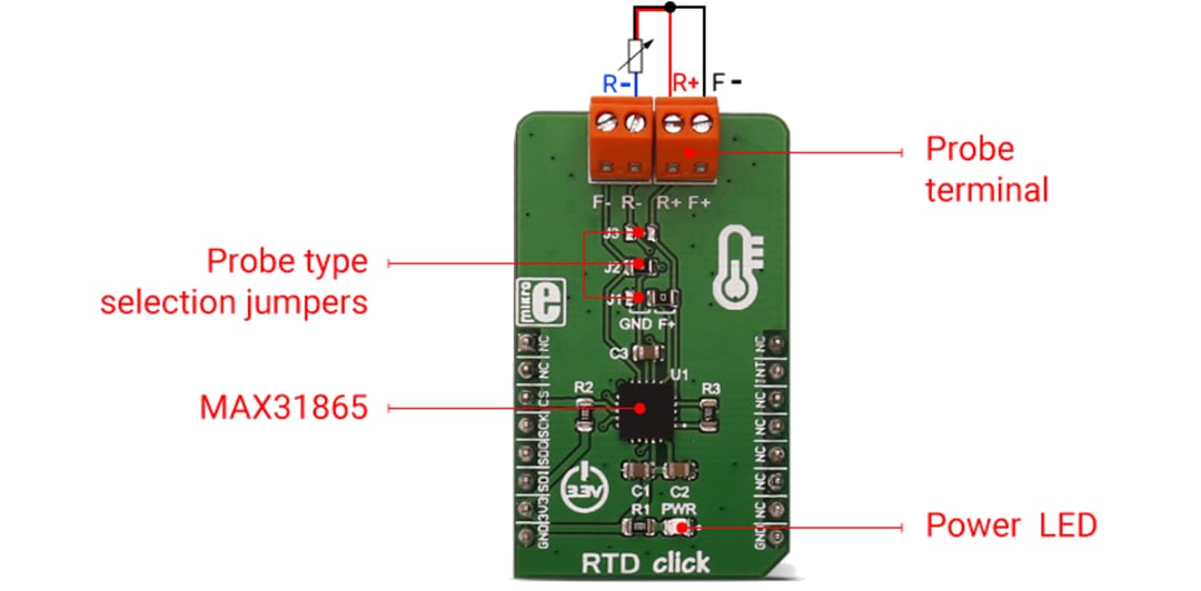 Mikroe MIKROE-2815 RTD Click