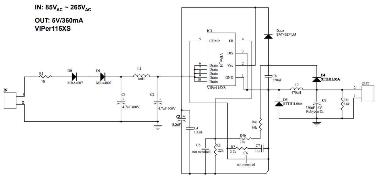 Schematic - STMicroelectronics STEVAL-ISA195V1 Evaluation Board