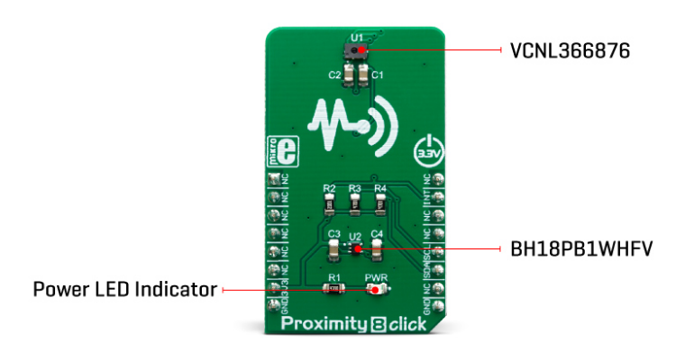 Mikroe MIKROE-3439 Proximity 8 Click Board™