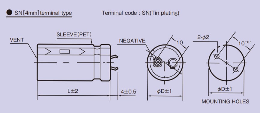 Chart - Rubycon MXK Snap-In Aluminum Electrolytic Capacitors