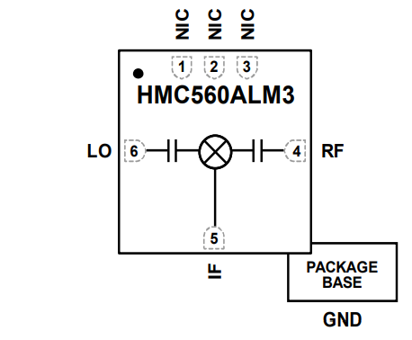 Block Diagram - Analog Devices Inc. HMC560A GaAs MMIC Double Balanced Mixers