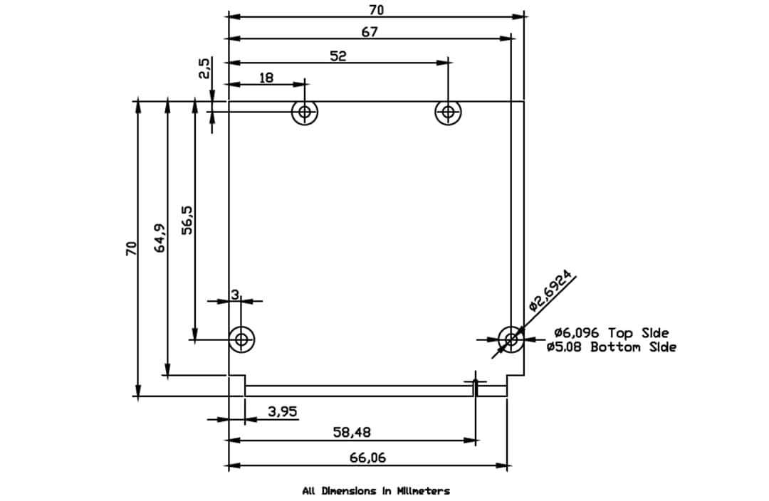 Mechanical Drawing - CHERRY Embedded Solutions RK3399-Q7 System-on-Module