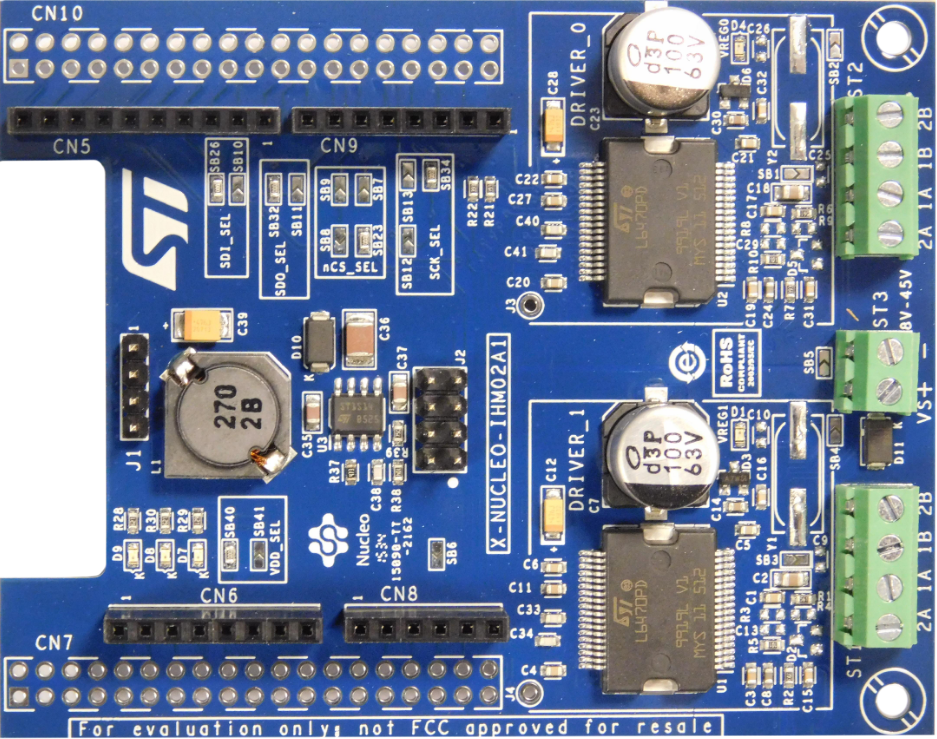 Location Circuit - STMicroelectronics X-NUCLEO-IHM02A1 Motor Driver Expansion Board