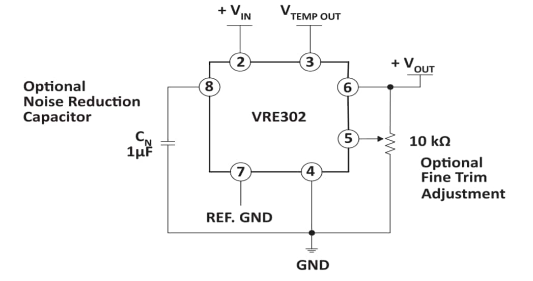 Apex Microtechnology VRE302 +2.5V Low Noise Precision Voltage Reference