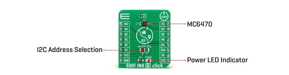 Block Diagram - Mikroe 6DOF IMU 13 Click