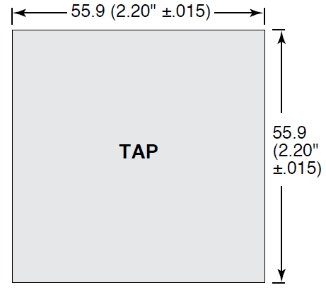 Chart - Ohmite TAP-TP1 Graphite Thermal Pads
