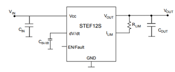 Application Circuit Diagram - STMicroelectronics STEF12S Electronic Fuses