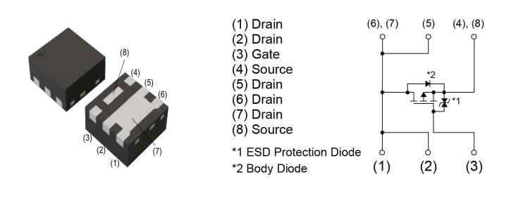Location Circuit - ROHM Semiconductor RV5x040 Small Signal MOSFETs