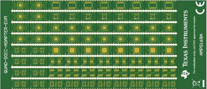 Mechanical Drawing - Texas Instruments SURFACE-MOUNT-ADAPTER-EVM Evaluation Modules