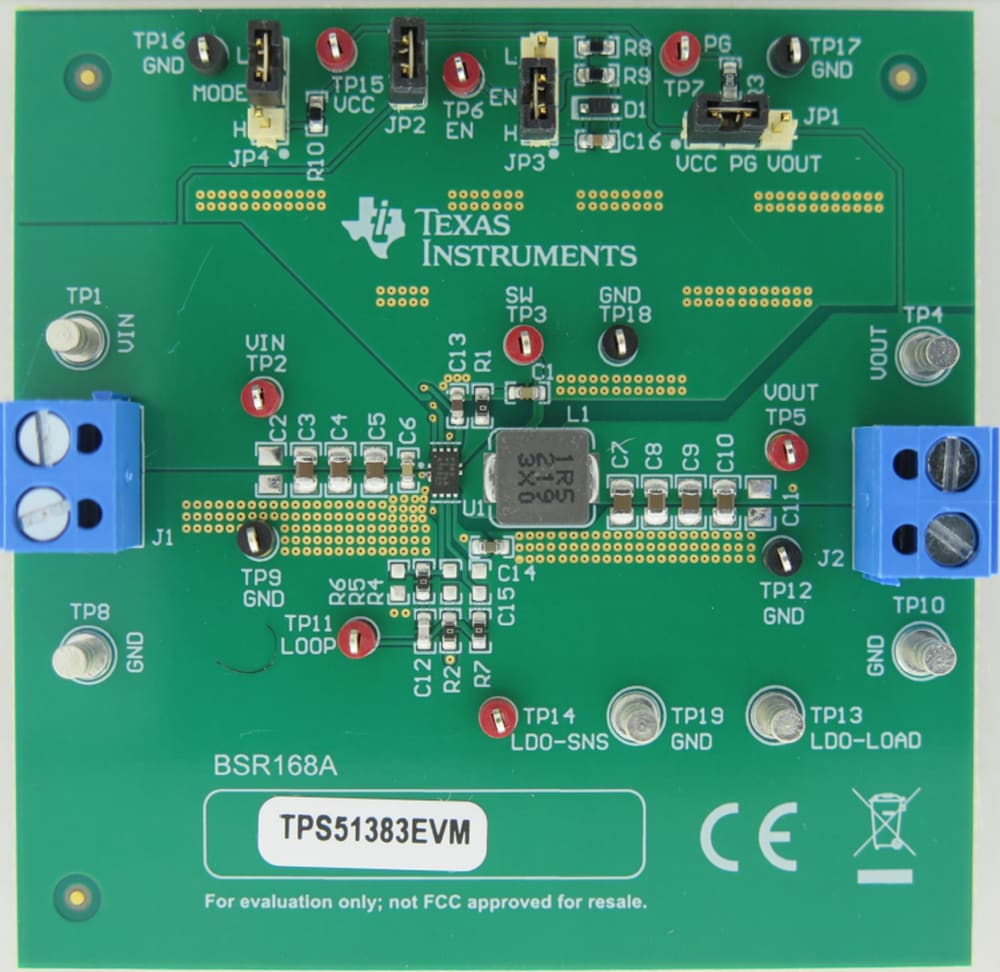 Mechanical Drawing - Texas Instruments TPS51383EVM Converter Evaluation Module