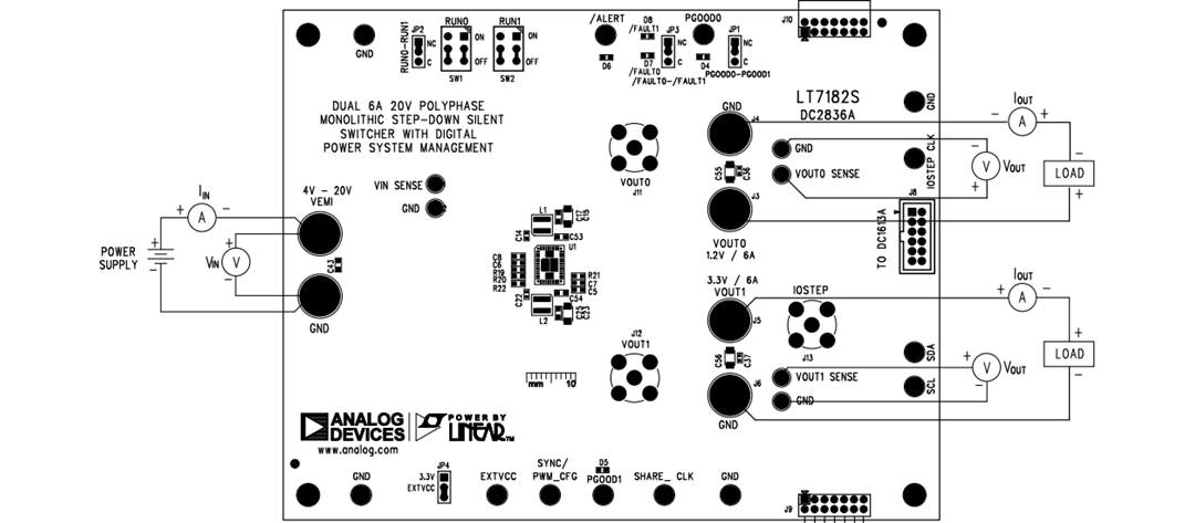 Analog Devices Inc. LT7182S Demo Board DC2836A