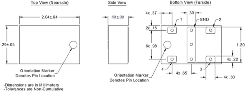 TTM Technologies Xinger® Ultra-Low-Profile 0805 3dB Hybrid Couplers