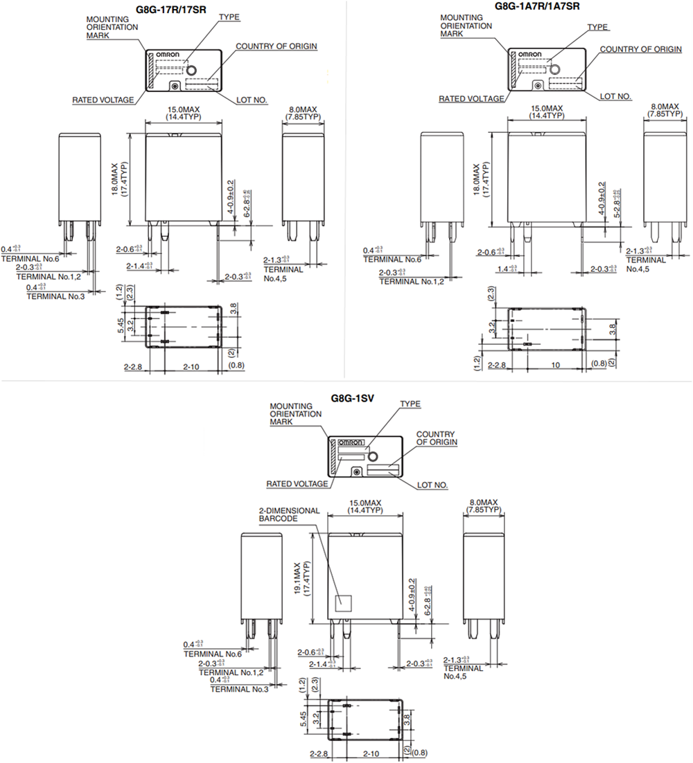 Omron Electronics G8G PCB Relays for Automotive