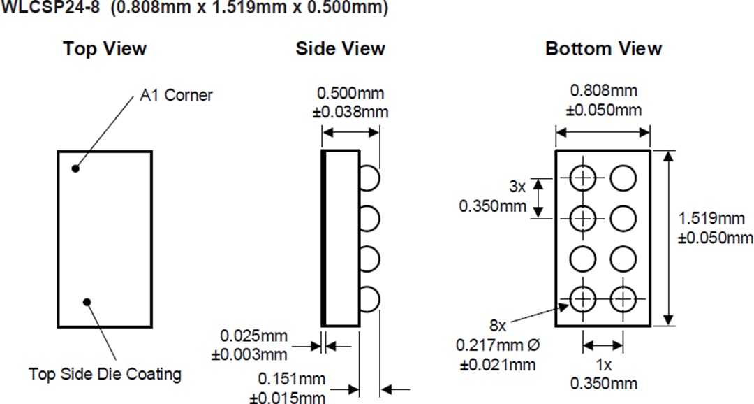 Mechanical Drawing - Kinetic Technologies KTD2690 Single Flash LED Driver