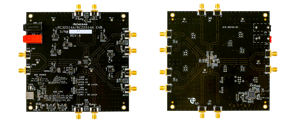Renesas Electronics RC32514A-EVK FemtoClock™ 2 Evaluation Kit