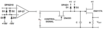 Application Circuit Diagram - Linear Integrated Systems PAD50 & DPAD50 PICO Ampere Diodes