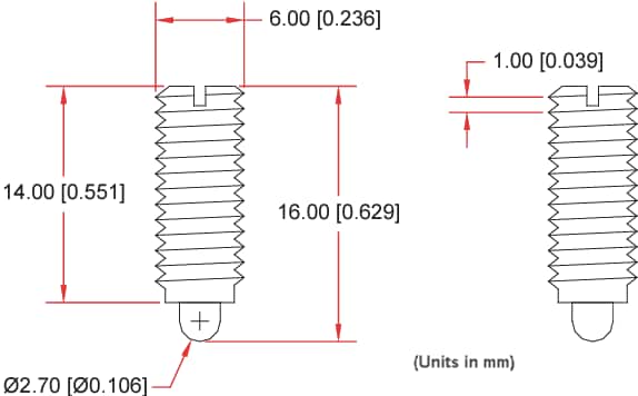 Mechanical Drawing - Spectra Symbol Wiper Sensor Accessory
