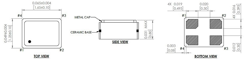 Chart - Abracon ATX-14 Continuous Voltage SMD TCXOs