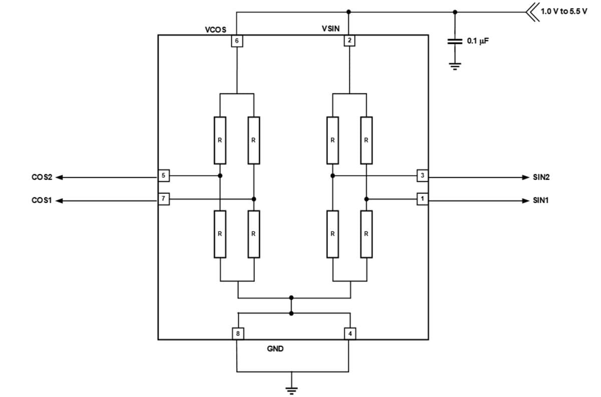 Application Circuit Diagram - Allegro MicroSystems CT310 XtremeSense™ TMR Sensors