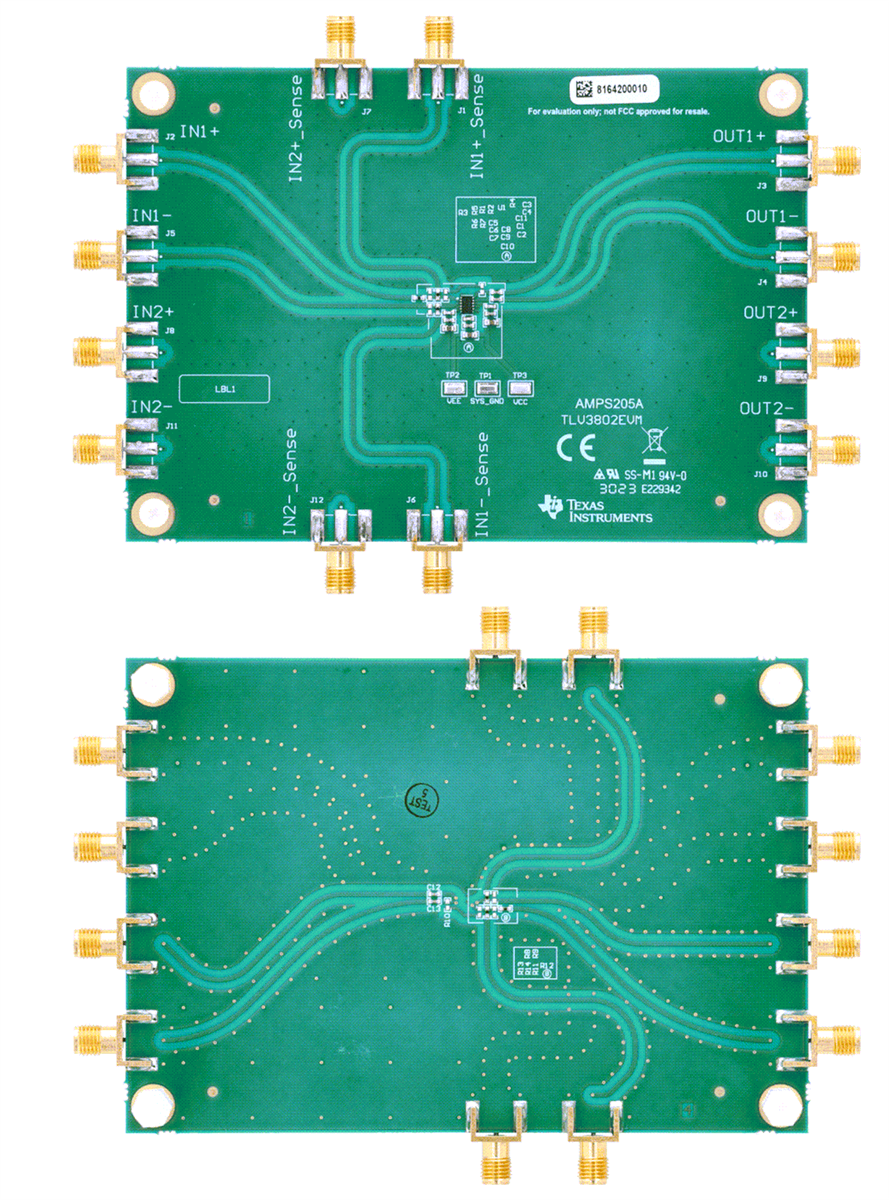 Texas Instruments TLV3802EVM Evaluation Module