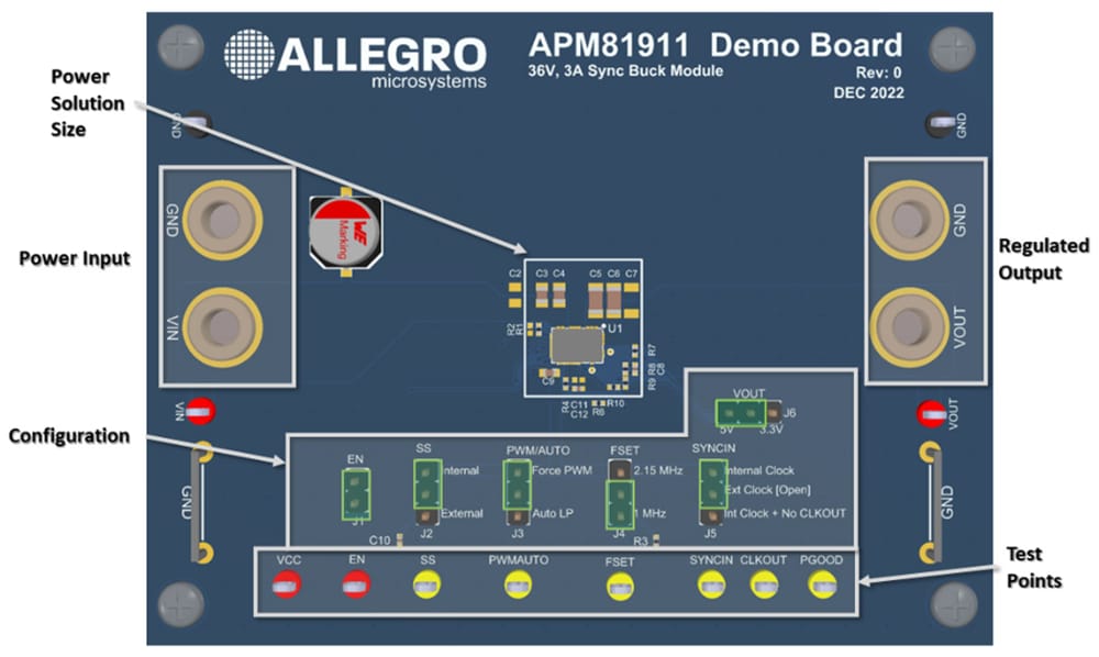 Allegro MicroSystems APEK81911 Evaluation Board