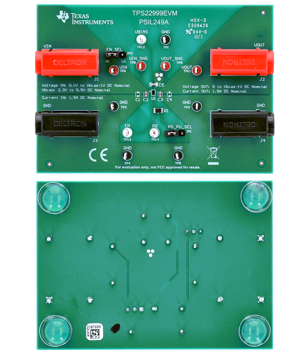 Texas Instruments TPS22999EVM Evaluation Module