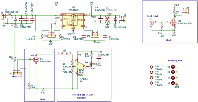 Schematic - Nexperia NEVB-NPS3102 Evaluation Boards