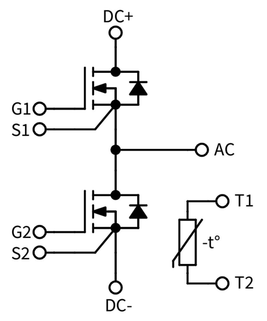 Application Circuit Diagram - Wolfspeed 2300V Silicon Carbide Power Modules