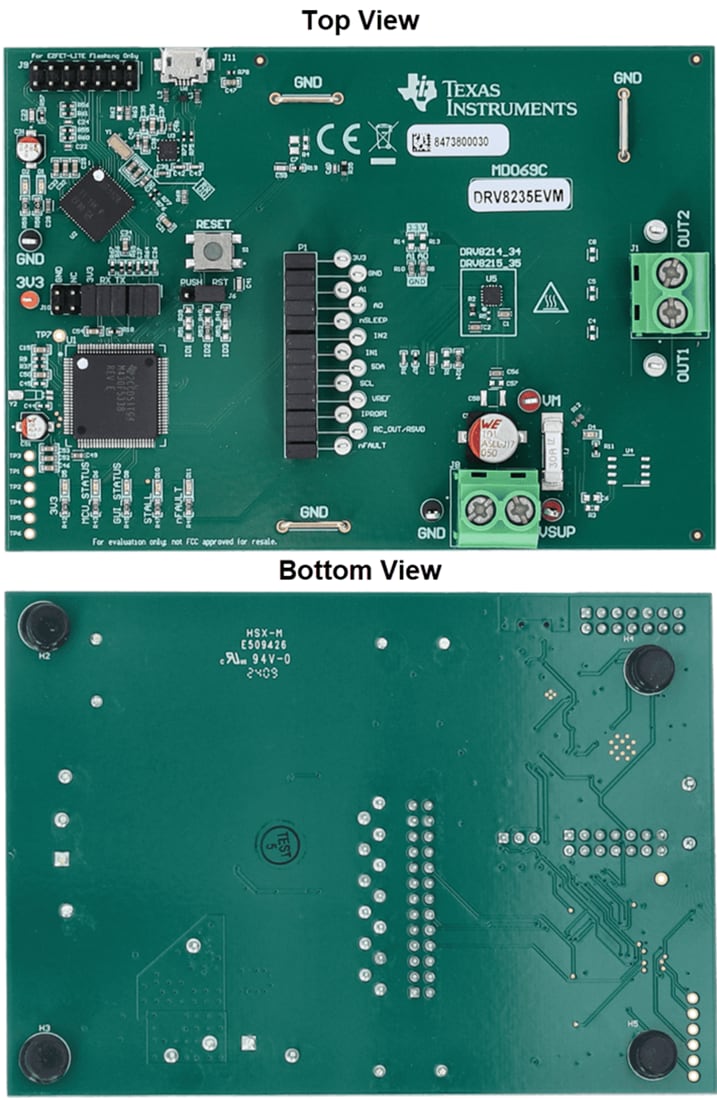 Mechanical Drawing - Texas Instruments DRV8235EVM Driver Evaluation Module (EVM)