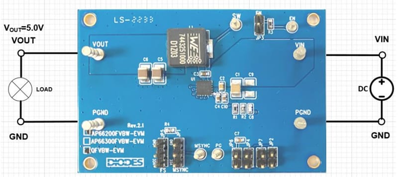 Diodes Incorporated AP66200Q Evaluation Board