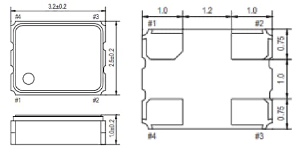 Chart - ECS ECS-3225SMVQ SMD Multi Volt™ HCMOS Oscillators