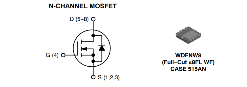 Application Circuit Diagram - onsemi NVTFWS1D9N04XM MOSFET
