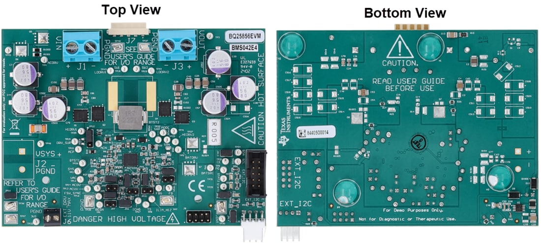 Mechanical Drawing - Texas Instruments bq25856EVM Controller Evaluation Module (EVM)