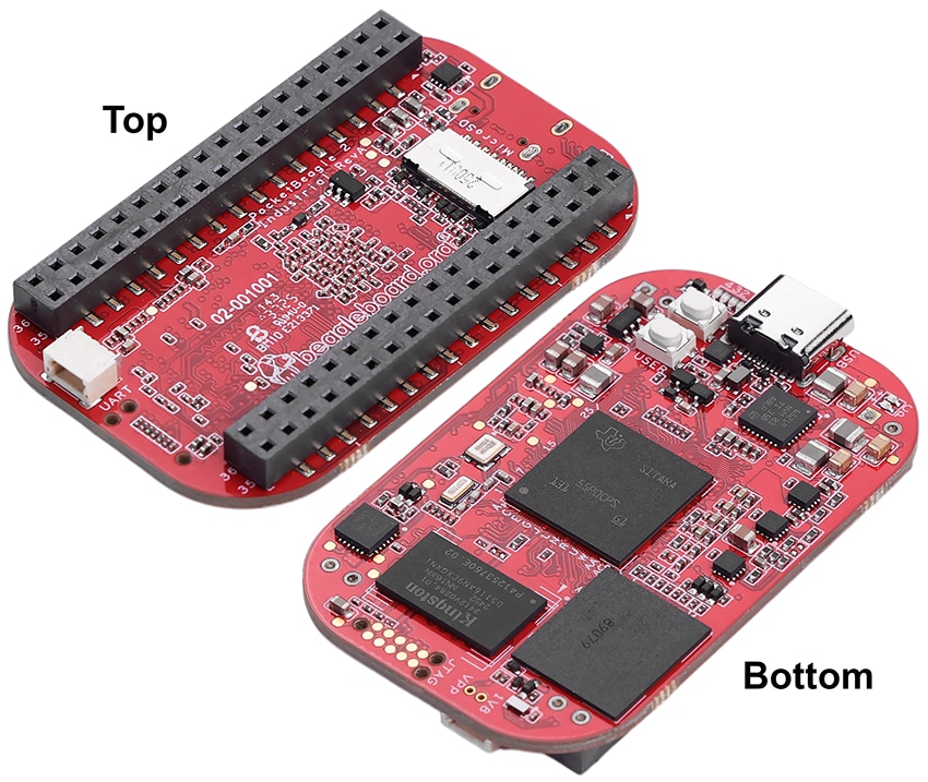 Mechanical Drawing - BeagleBoard PocketBeagle 2 Industrial