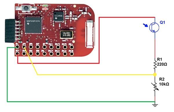 Solar Energy Harvesting Project to Power a Remote MSP430 with 2.4GHz Notification Figure 3